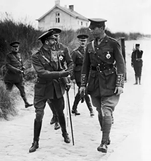 King George V, decribes an amusing incident which he experienced in the captured german