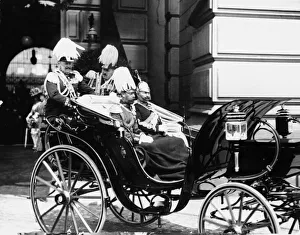 King George V and Kaiser Wilhelm II of Germany pictured during the royal visit to Berlin