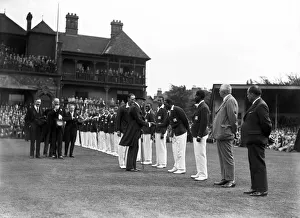 King George V at Nottingham, Jul 1928 greeting L N Constantine the West Indian