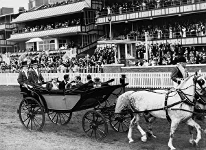 00167 Prints: King George VI and Queen Elizabeth Ascot June 1937 The King
