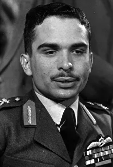 1959 Prints: King Hussein of Jordan on BBC TVs This is Your Life featuring Sandhurst
