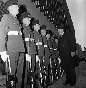 01388 Prints: King Olav V of Norway officially opens the new Civic Centre in Newcastle