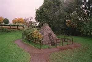 Tudor Prints: King Richards Well on Bosworth Battlefield where the King reputedly drank