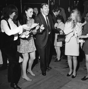 King of Rock and Roll Bill Haley and his Comets gave a reception at a West End nightclub