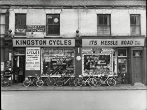 Historical Prints: Kingston Cycle shop at 175 Hessle Road Hull 15th March 1968 Various