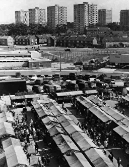 Market Prints: Kirkby Market, Merseyside, Wednesday 3rd December 1975