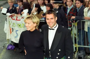 Kirsty Young and Kenny Logan attend the premiere of Braveheart in Stirling, Scotland