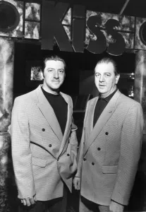 Kiss Nightclub managers Graeme Davies and John Davies (Right) 16th November 1992
