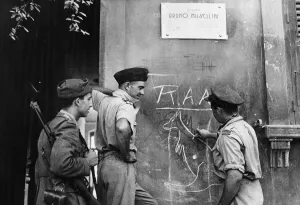 A Kittyhawk squadron of the Royal Australian Air Force have moved into a villa which was
