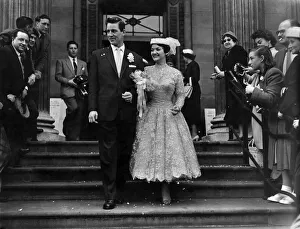The well known television and radio singer Lita Roza was married today to trumpet player