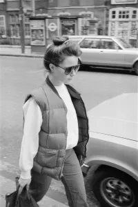 Photographer Prints: Koo Stark, Actress in London, pictured leaving her Brompton Road Flat
