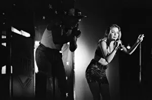 Images Dated 25th October 1989: Kylie Minogue appearing in concert at the Ritzy nightclub in Hurst Street