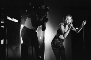 Kylie Minogue appearing in concert at the Ritzy nightclub in Hurst Street