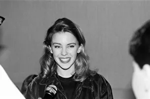01085 Prints: Kylie Minogue pictured before appearing in concert at the Ritzy nightclub in Hurst Street