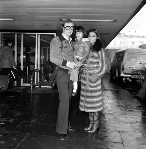 L. A. P. Michael Caine and Family. Actor Michael Caine and his wife Shakira leaving London