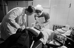 L. F. F Personnel receive attention at Westminster Hospital, 13 May 1942