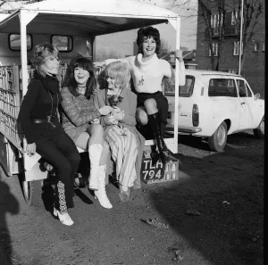 (l-r) Carla Lane Nerys Hughes Polly James Myra Taylor (co - writer