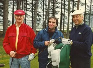 00116 Collection: L to r, Seamus O Carroll, owner Slaley Hall, singer Chris De Burgh and golfer