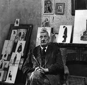Painting Prints: L. S. Lowry. Artist Laurence Stephen Lowry (1 November 1887 - 23 February 1976)