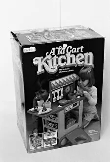 01366 Collection: A La Carte Kitchen, toy kitchen made by Bluebird Toys. 16th December 1984
