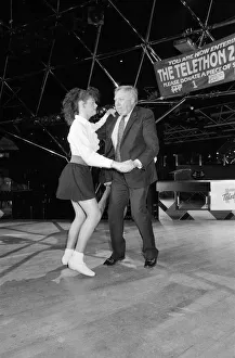 00796 Prints: Labour Deputy Leader Roy Hattersley dances the Lambada with champion Jane Mytton