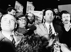 Former Labour deputy Liverpool Councillor Derek Hatton at a council meeting