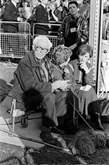 Rallies Prints: Labour leader Michael Foot at a Campaign for Nuclear Disarmament Rally in London