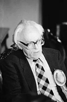 Labour leader Michael Foot electioneering in Yorkshire. 3rd June 1983