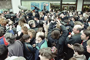 Labour leader Neil Kinnock hitting the campaign trail in Southampton ahead of the 1992