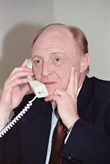Results Prints: Labour leader Neil Kinnock receives the results of the 1992 General Election