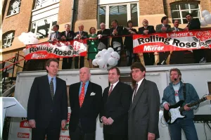 1995 Prints: Labour Leader Tony Blair with Colin Myler John Prescott Richard Wilson who launched