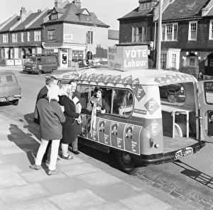 00794 Prints: Labour MP Margaret McKay has bought an ice cream van from which to canvass her