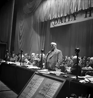 Labour Party Conference 1952 Arthur Deakin addressing the party faithful