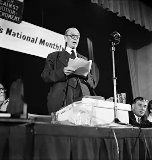 Public Speaking Prints: Labour Party Conference 1953: Arthur Greenwood (chairman) at 1st session
