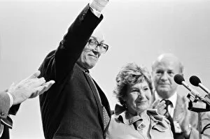 Images Dated 2nd October 1980: Labour Party Conference in Brighton. Former leader of the party, Michael Foot