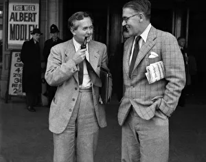 Labour Party Conference. Harold Wilson, R. H. S. Crossman. September 1952 C4828-006