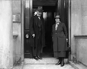 Industrial Relations Prints: Labour Party Leader Ramsay MacDonald seen here with leading women