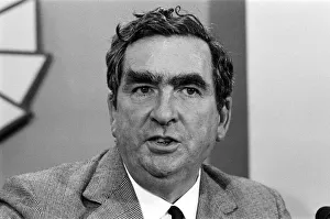Conference Prints: Labour Party Press Conference held at Transport House. Denis Healey