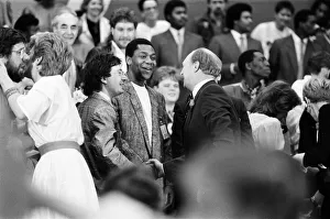 Labour Party rally held at the Business Design Centre during the 1987 election campaign