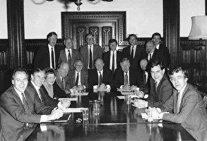 Labour Party Shadow Cabinet 1988 Back row L_R Michael Meacher, David Clark