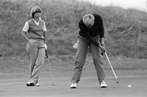 Images Dated 29th July 1982: Ladies British Open Championship at Southport. Debbie Massey, Pia Nilsson. 29th July 1982