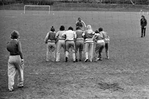 The ladies of Englands womens football were in training at Derby County Council