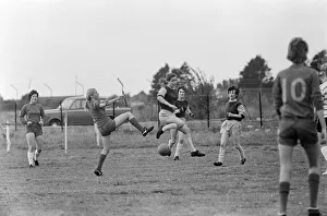 01133 Prints: Ladies football match. Southampton Ladies v Beecham Belles from Berkshire