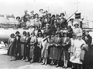 Coaches Prints: Ladies in their Sunday best leaving Sea Mills Mission Church, Bristol