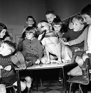 Lady with some of the children of Primet Primary school, Colne today, Wed
