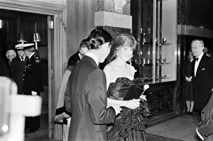 Lady Diana Spencer attended her first public engagement tonight