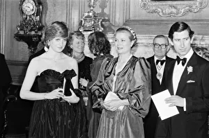 01052 Prints: Lady Diana Spencer attended her first public engagement tonight