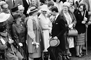 Lady Diana Spencer attends her first ever Garden Party at Buckingham Palace
