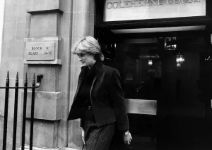 Lady Diana Spencer Princess Diana goes shopping leaving Coleherne Court Flat