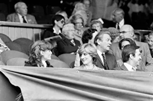 Lady Diana Spencer in the Royal Box on Centre Court at the Wimbledon Tennis Championships